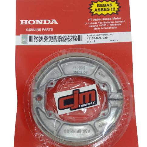 Update KAMPAS REM BELAKANG / BRAKE SHOE VARIO BEAT FI KZL  DAN  ORIGINAL ~