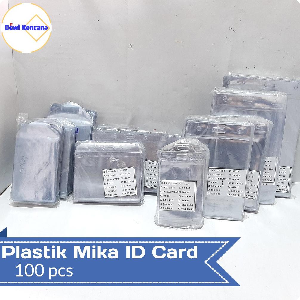 

Promo - Plastik Mika Name Tag ID Card 100pcs ,,