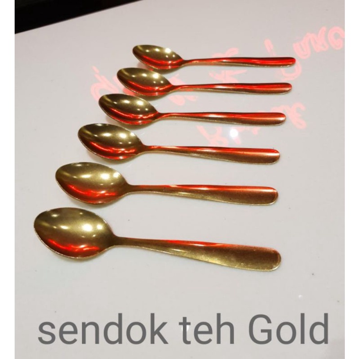 hokkiterus21⭐⭐⭐⭐⭐6pc SENDOK TEH tebal sendok steel sendok steinles sendok 304 sendok restoran grosir sendok murah S047