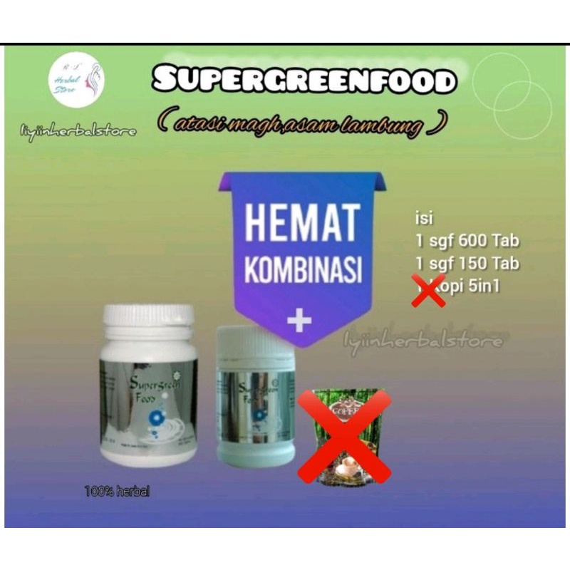 Paket Promo Heboh|SGF 600tab,Super green food,super GF ,KK INDONESIA