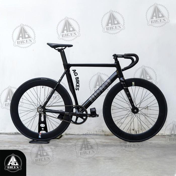 Terlaris Paket Sepeda Fixie Tsunami Seaboard Alloy Ringan + Fork Carbon 