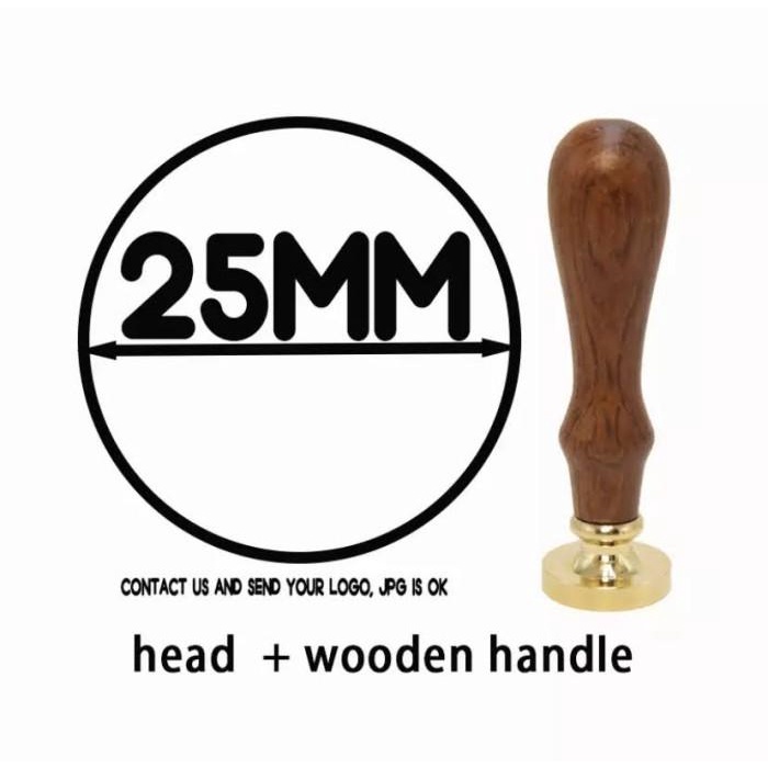 

Best Seller Custom Stamp Wax Seal (2 Cm, 2,5 Cm, 3 Cm) Round Stamp / Stamp Lingkar