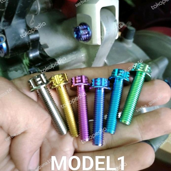 BAUT TITANIUM SHOCK BELAKANG AEROX DLL REAL