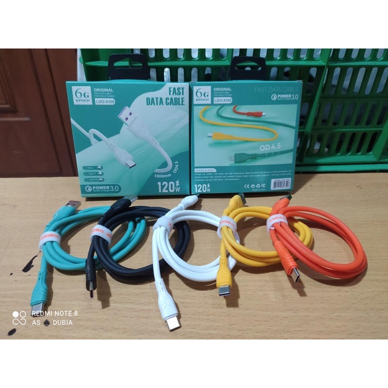 Kabel Data Macaron 120W Ldo-X100 Fast Charging