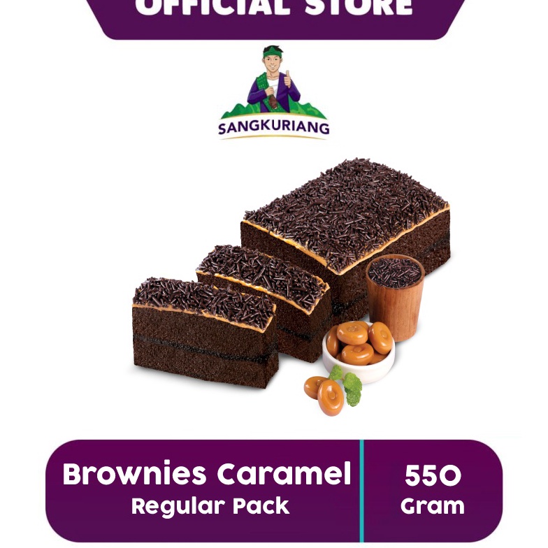 

Promo ✔️ Lapis Bogor Sangkuriang Brownies Caramel - Reguler Pack (550gr)