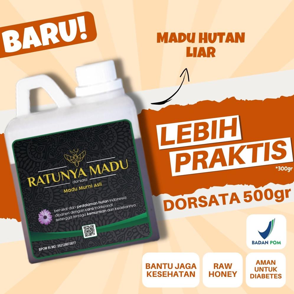 

Madu Murni Asli 500GR Ratunya Madu Dorsata Natural Pure Raw Honey Best Seller