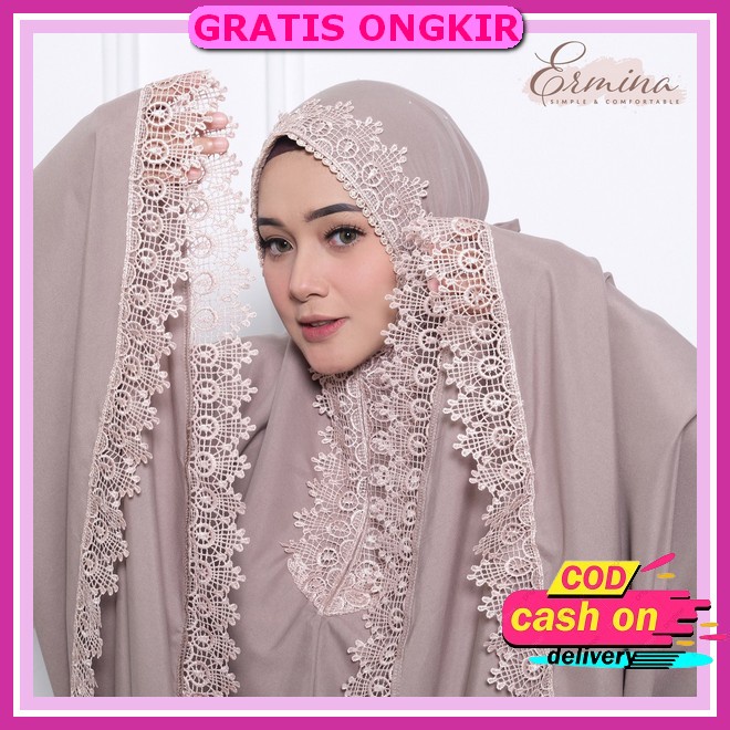 Mukena Dewasa Terbaru 2023 Mukena Bordir Mewah Bahan Katun Silki Renda Tile Jumbo Terlaris Rukuh Dew