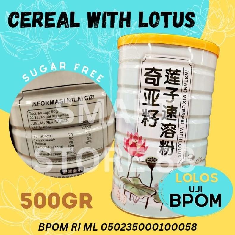 

CEREAL MIX INSTANT WITH LOTUS 500GR BUBUK AKAR TERATAI SEREAL DIET SEHAT Best Seller