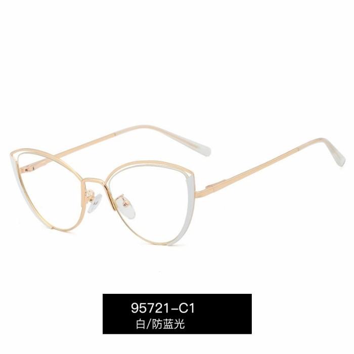 Glaso Kacamata Wanita Frame Cateye 95721 Lensa Photocromic Antiradiasi Minus