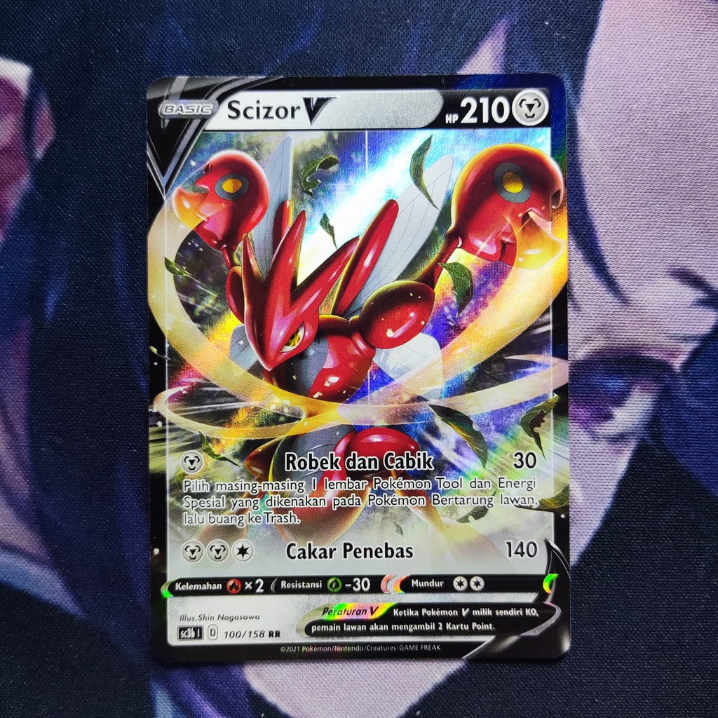 pokemon (ID) scizor v - SC3b 100/158 - RR