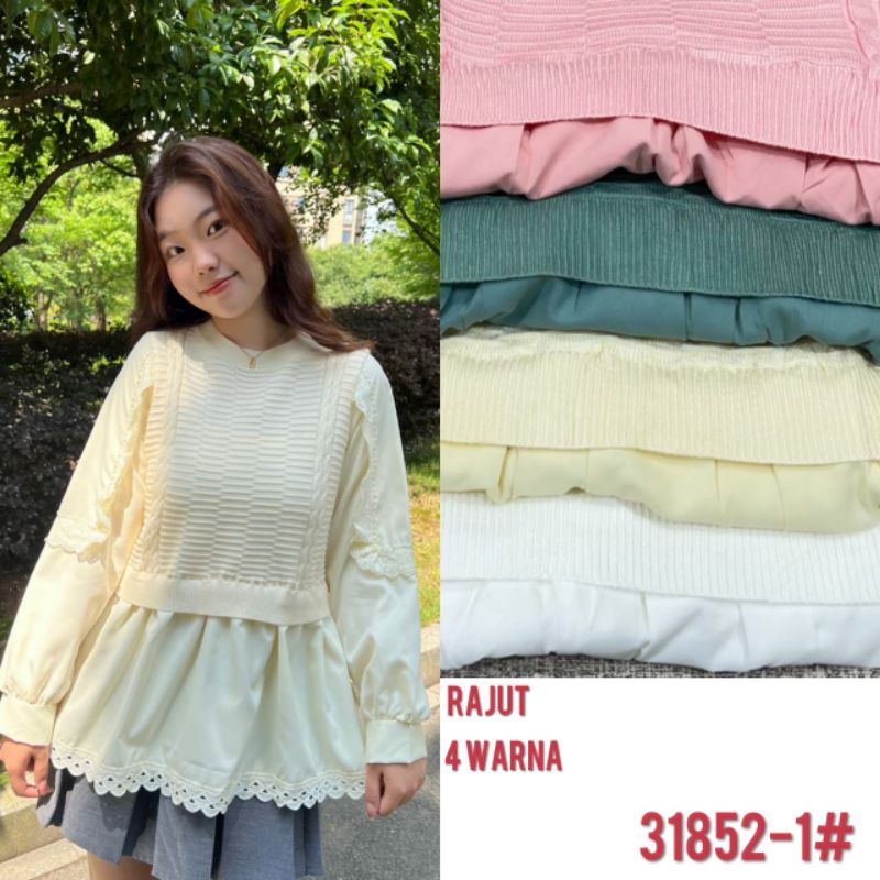 Blouse Rajut Mix Katun Bangkok Import by Zara Woman