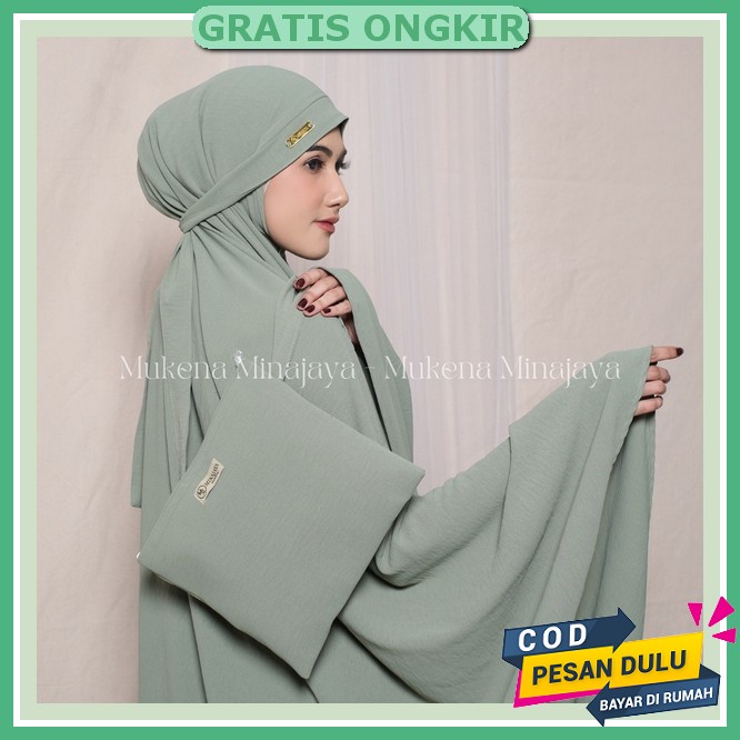 Mukena Dewasa Mukena Terusan Milch Dewasa Bordir Miriam(L0S8) Mukenah Dewasa Terbaru Mukena Dewasa T