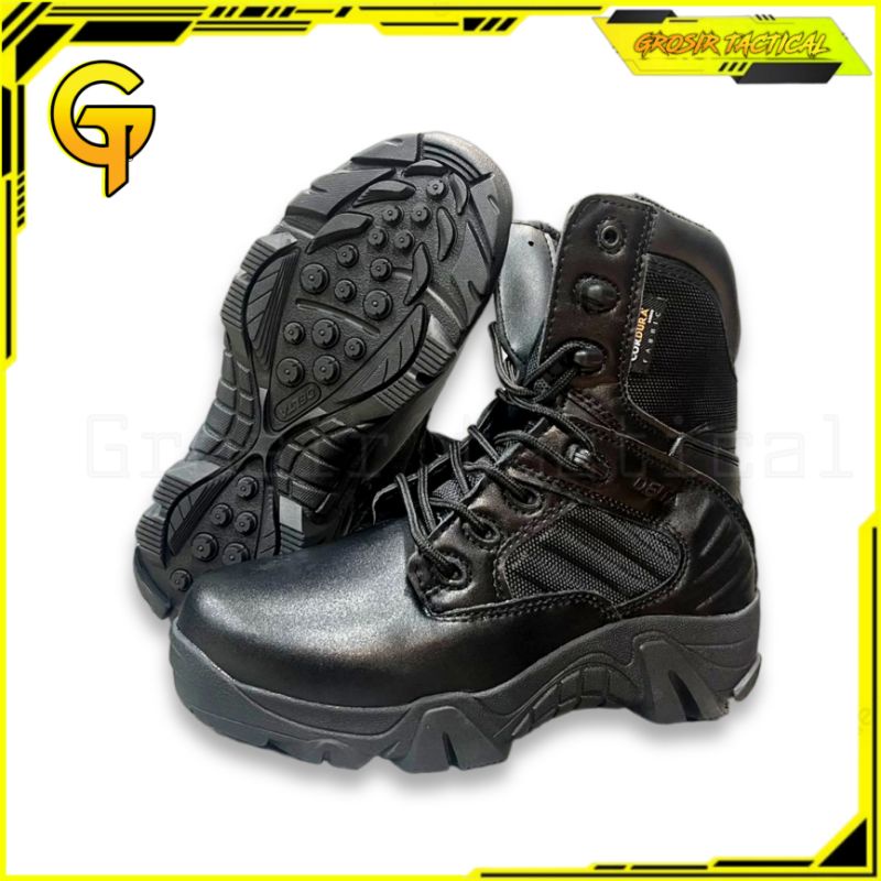 Sepatu boots delta hitam/sepatu pria