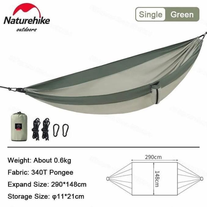HAMMOCK NATUREHIKE NH21DC011 PREMIUM SINGLE & DOUBLE ORIGINAL