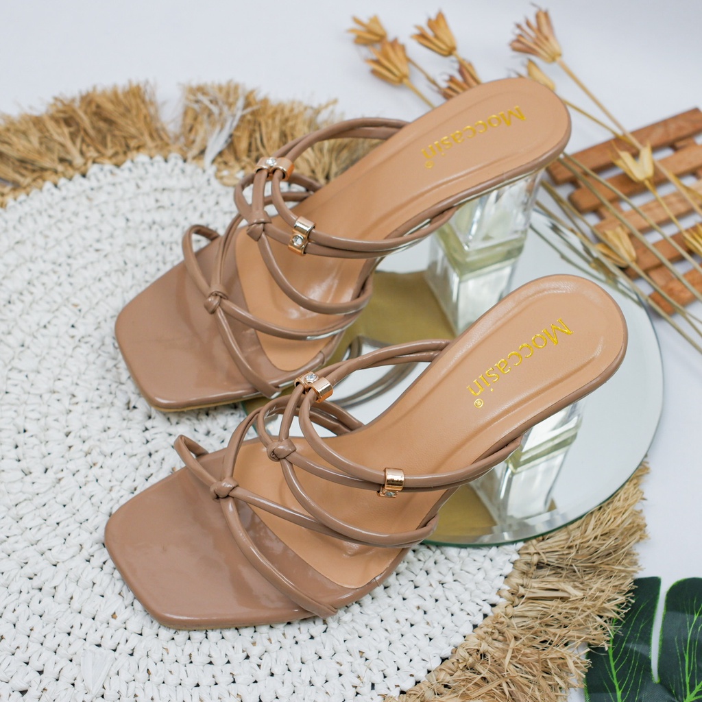 SANDAL HEELS WANITA ANDIN TALI SILANG R 52