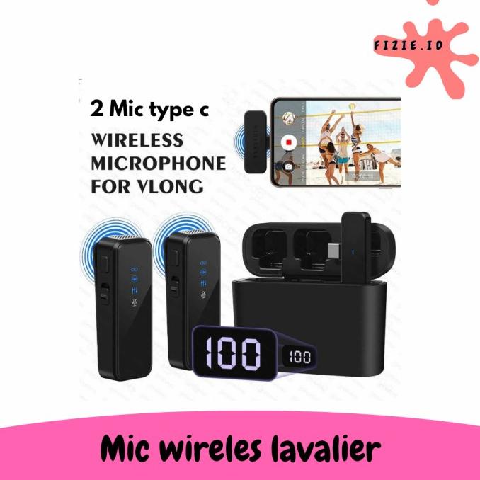 mic wireless clip on smartphone lavalier microphone vlogger youtuber