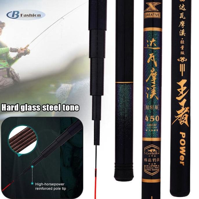 NEW  FRP Joran Pancing, Tongkat Memancing Travel Is Bepergian Super Keras