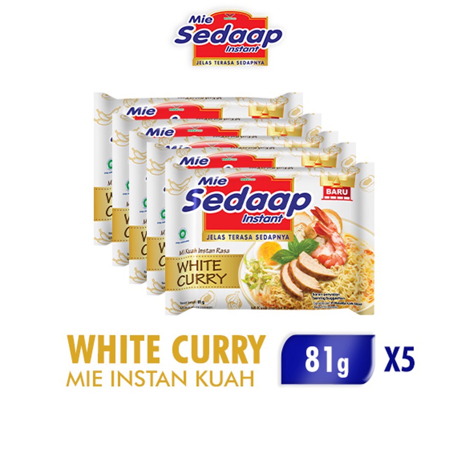 

(♥C6369] Mie Sedaap White Curry 81gr x5
