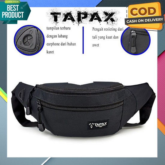 Tas Selempang Pria Premium Import Besar Mini Hitam Kecil X9U5 Simple Distro Branded Waterproof Fashi