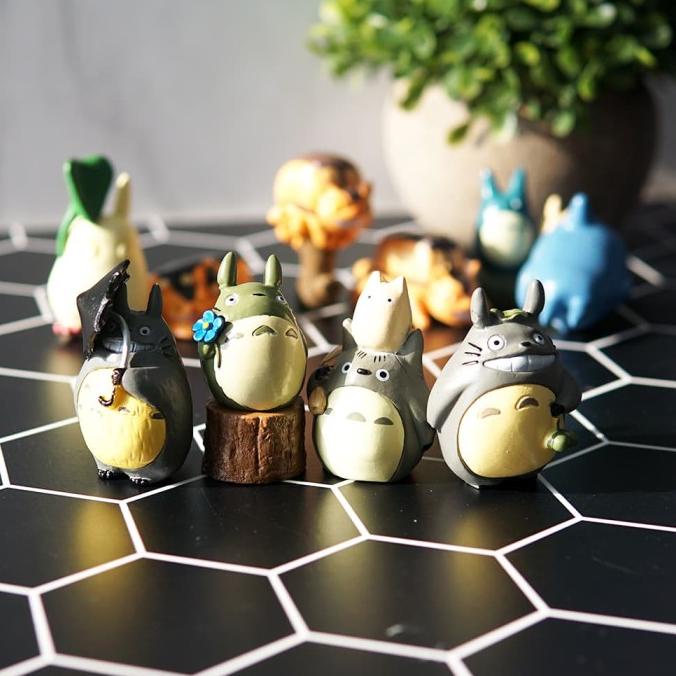 PAJANGAN FIGURINE TOTORO VERSI POHON ISI 10 PC TOPPER KUE ULTAH