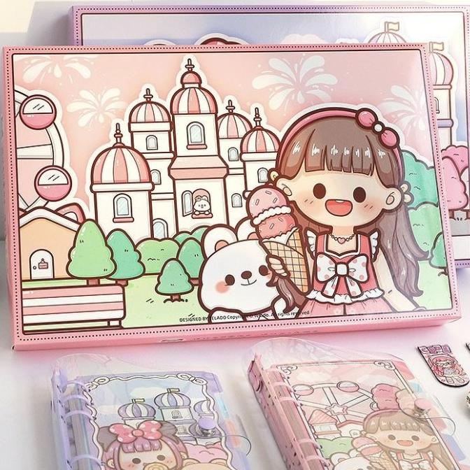 

Diary Set Buku Jurnal Binder Aesthetic Buat Hadiah Ulang Tahun Edisi