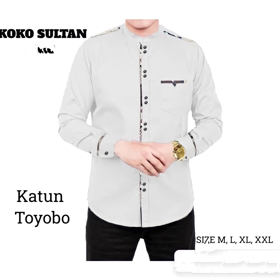 STAR Koko SULTAN TERMURAH TERLARIS Baju Koko Pria Lengan Panjang Terbaru 2022 SULTAN TOJIRO