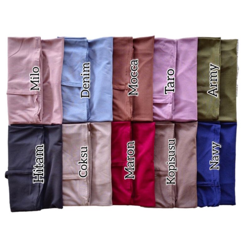 (Ori Fals) JASMINE •jilbab instan jersey carissa•bergo instan non pet