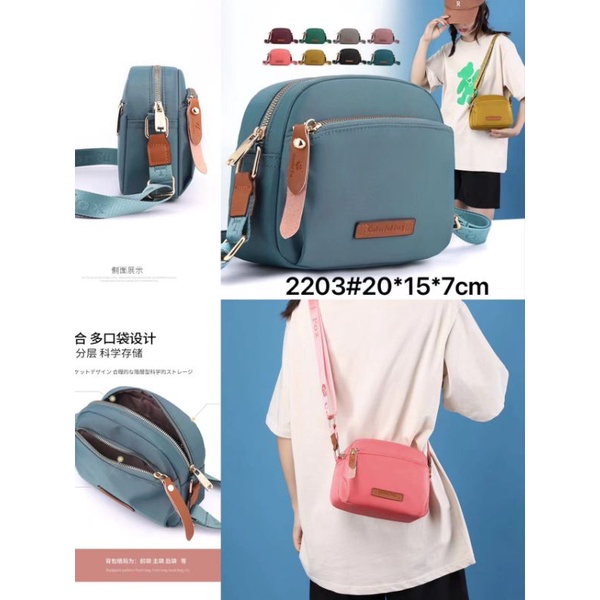 Tas Selempang Parasit IMPORT Colorful SlingBag Tas Wanita