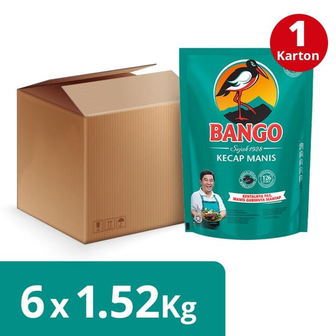 

Bango Kecap Manis Pouch 1.52Kg 1 Karton