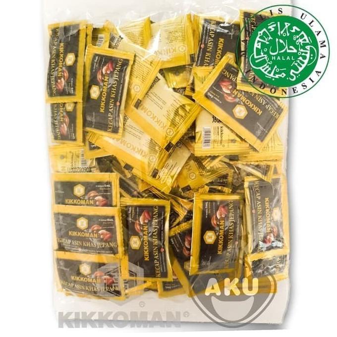 

KIKKOMAN SHOYU HALAL 5ml | Kecap Asin Khas Jepang Sachet 100 pcs