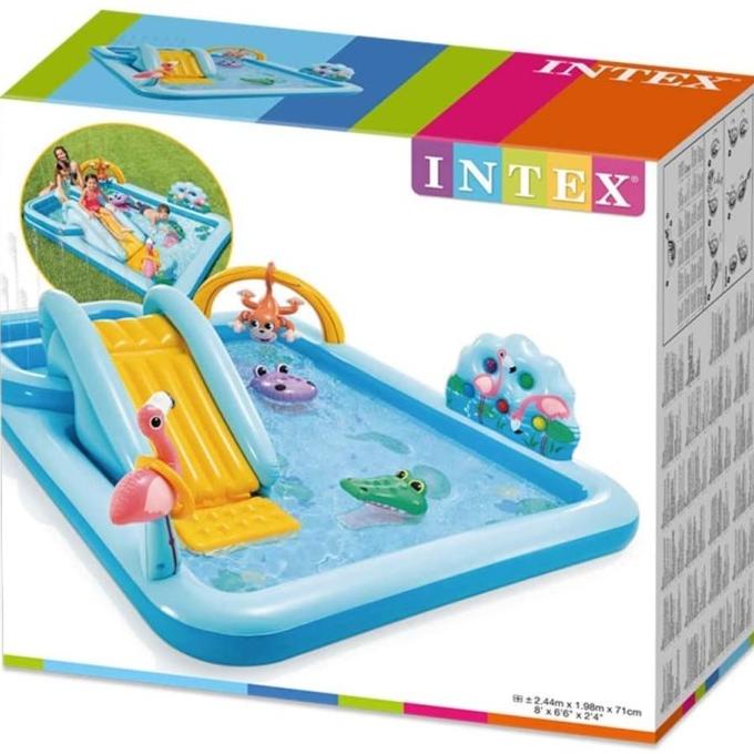 Kolam Renang Perosotan Jungle Adventure Play Center intex 57161