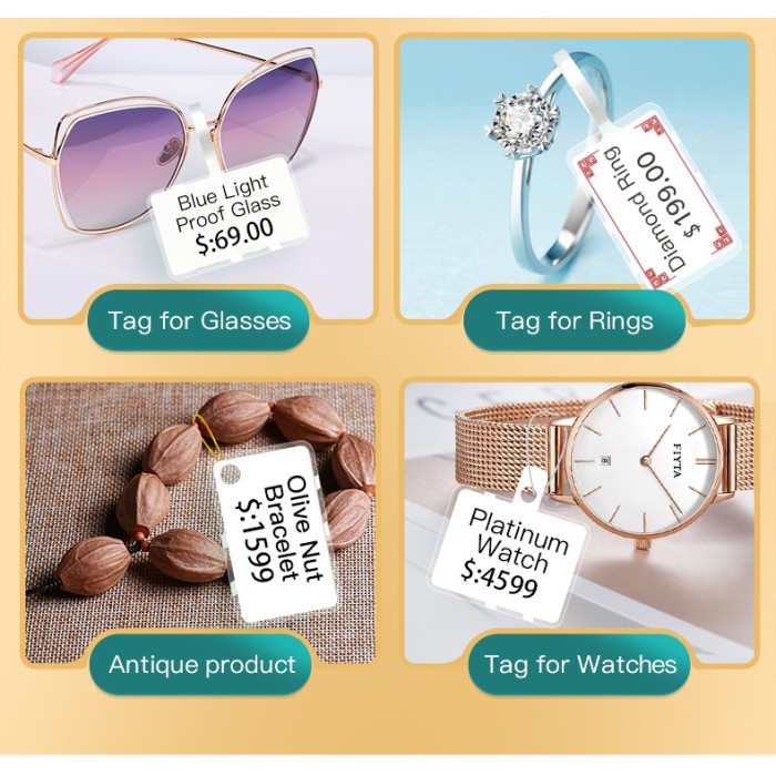 

Aurealiamall Thermal Label Sticker Niimbot B21 Refill Label - Gift Tag Perhiasan