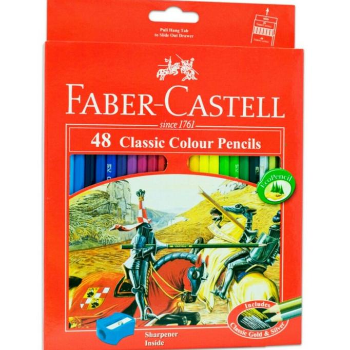 

pensil warna faber castell classic isi 48