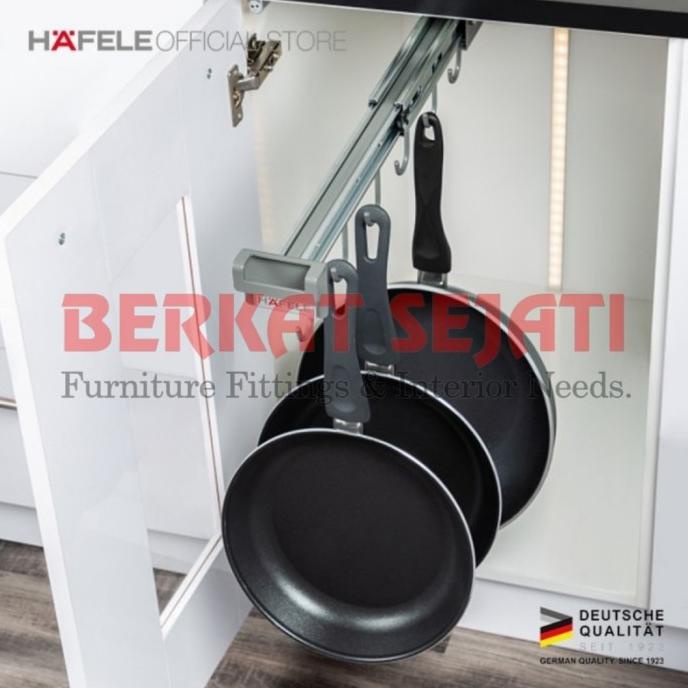 HAFELE Pan Hanger Rel Gantungan Panci Wajan Kuali Tarik Dorong Kitchen