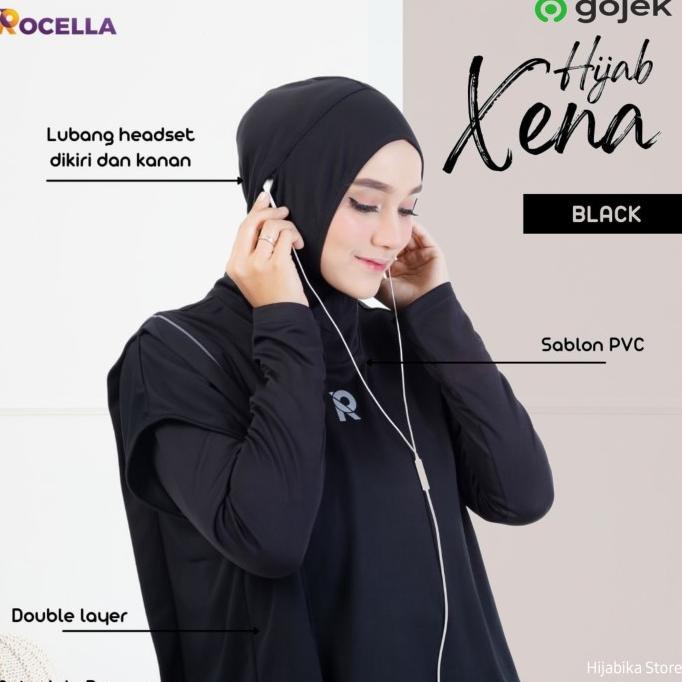 Jilbab Hijab Sport Sporty Olahraga Xena Bolero Rompi Vest Olahraga