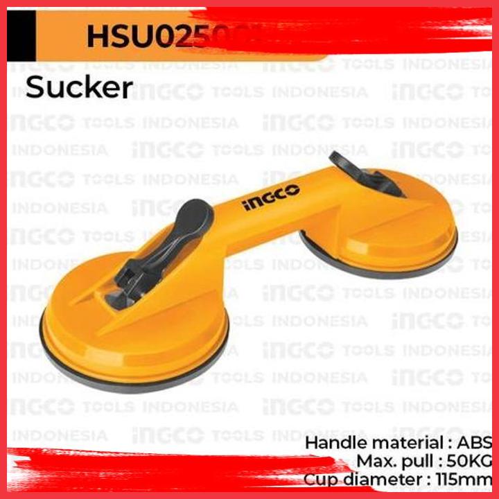 (DTR) INGCO HSU025001 GLASS CUP 50 KG KOP KACA KAKI 2 DUA JAW LEG VACUUM