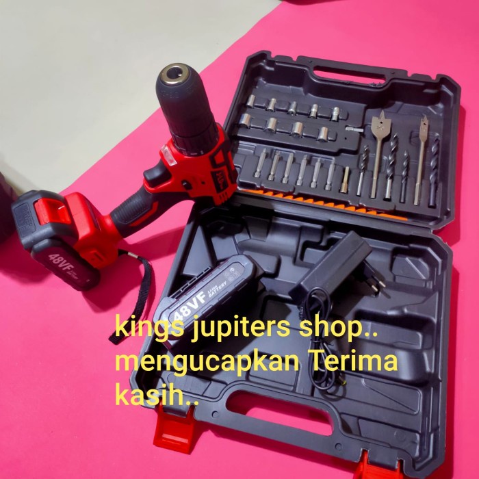 Terlaris Jld Bor 13Mm Batrai Brushless Cordless Corless Tenaga Kuat 48Volt Jld