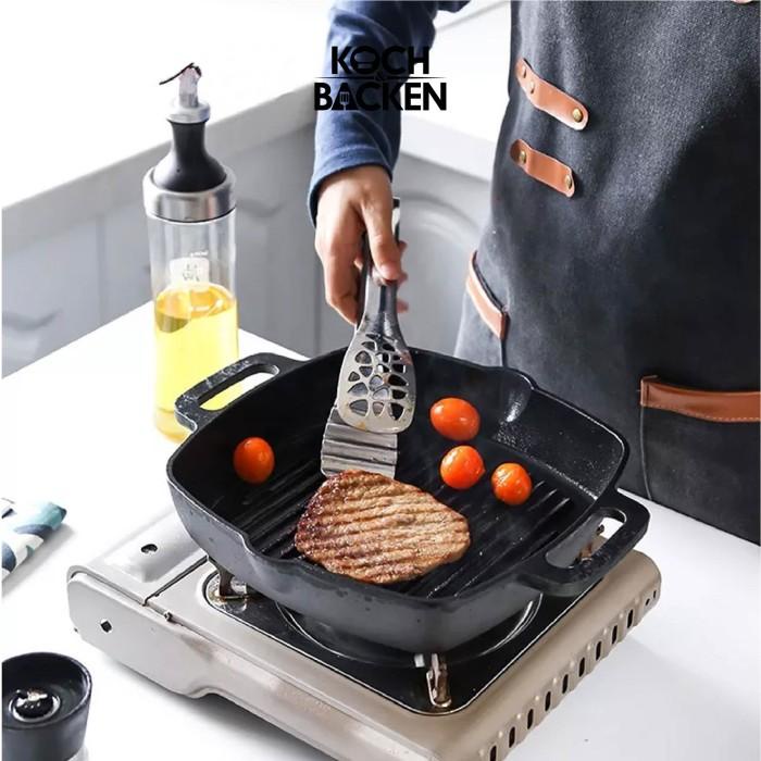 KOCH&BACKEN CAST IRON GRILL SQUARE PAN WAJAN PANGGANGAN BESI COR