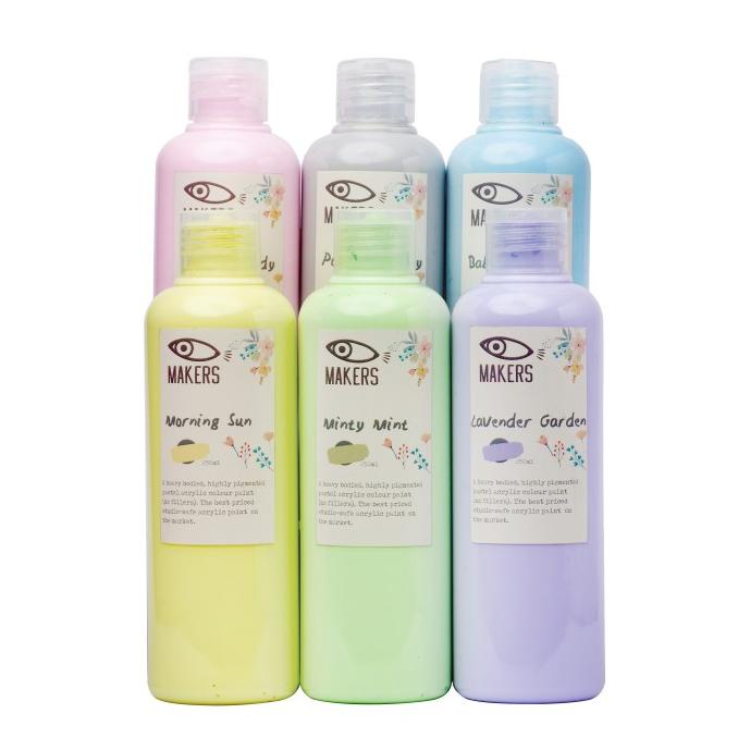 

Maker'S Acrylic Paints - Pastel Colors For Ceramic, Pouring & Fabric
