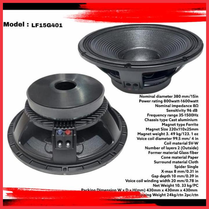 Speaker 2024 rcf 15g401