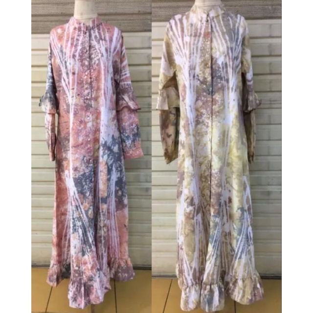 Real Pict Gamis Tie Dye Kancing Depan Terbaru / Gamis Jumputan / Gamis Palembang / Gamis Cotton Mikro / Gamis Busui / Gamis Amstrak / Gamis Muslimah / Gamis / Dress Jumputan / Gamis Pelangi / Dress