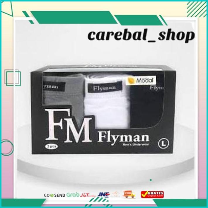 FLYMAN CELANA DALAM PRIA FM 3075 SERAT BAMBU / CELANA DALAM PRIA MODAL BEST QUALITY