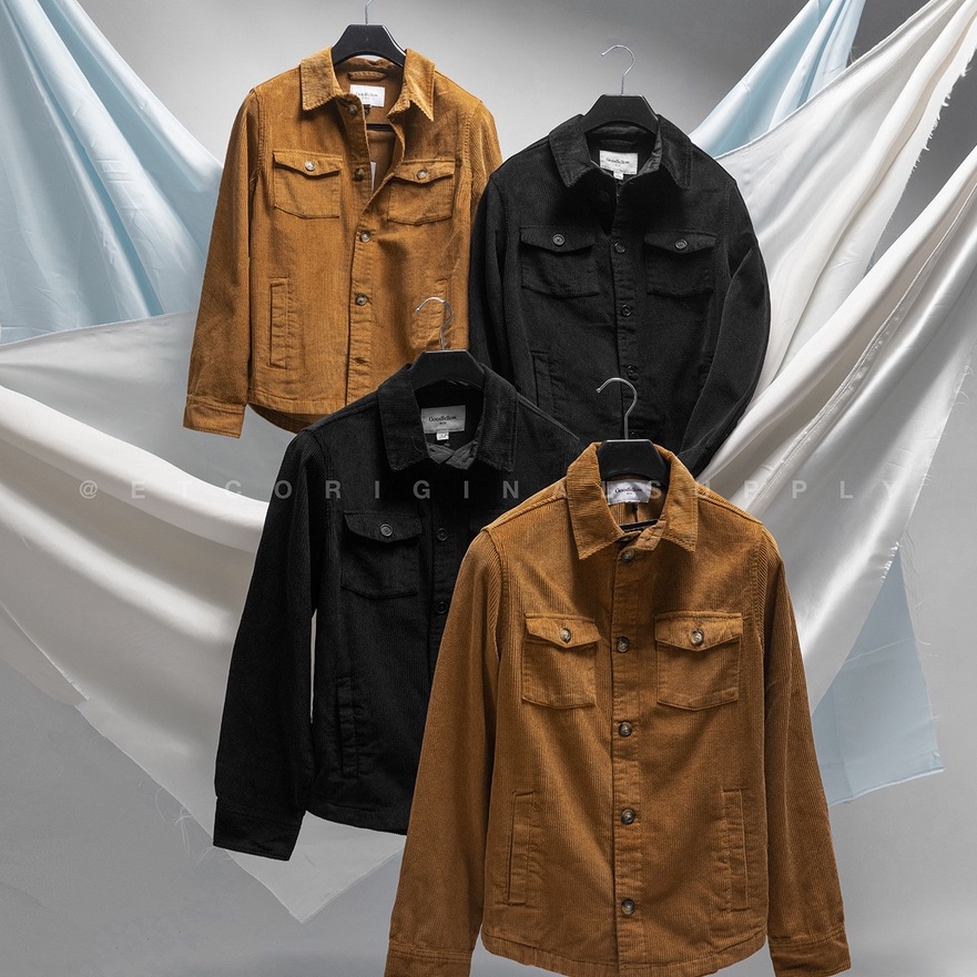 GDFLLW Corduroy Mens Trucker Jacket