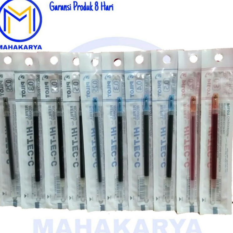 

Terkini Refill Isi Pulpen Hi-Tec PILOT 0.25/0.3/0.4/0.5 [ 1Pcs ] / Isi Pulpen Hi-Tech C