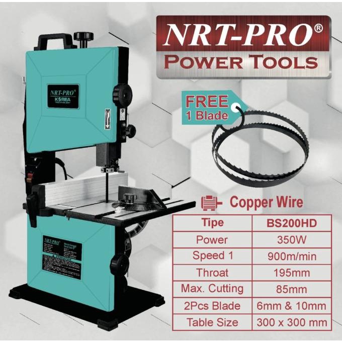 Ready Bandsaw Nrt Pro 8 Inch Bss 200 Hd Band Saw Nrt Pro Terbaik