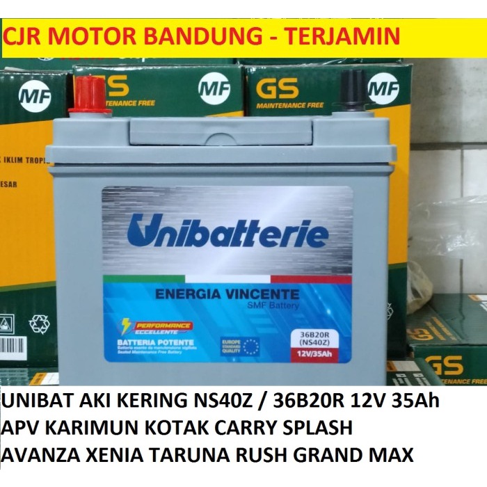 Terlaris Ecu Unibat Aki Kering Ns40Z Aki Mobil Avanza Xenia Grand Max Carry Splash