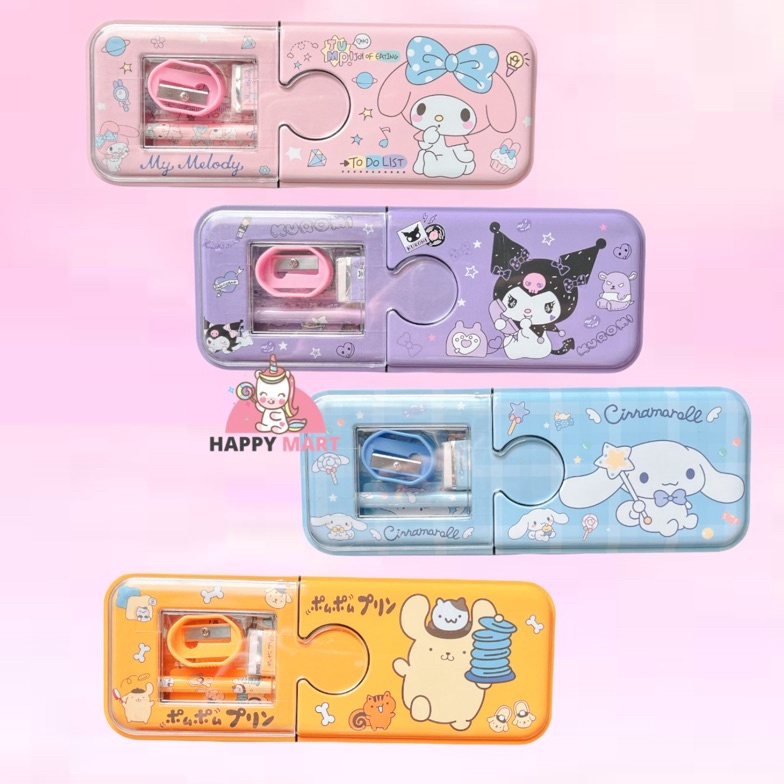 

Jaman Now.. Kotak pensil sanrio BENING 2 tingkat / kuromi / melody / cinamonroll / pompompurin 93