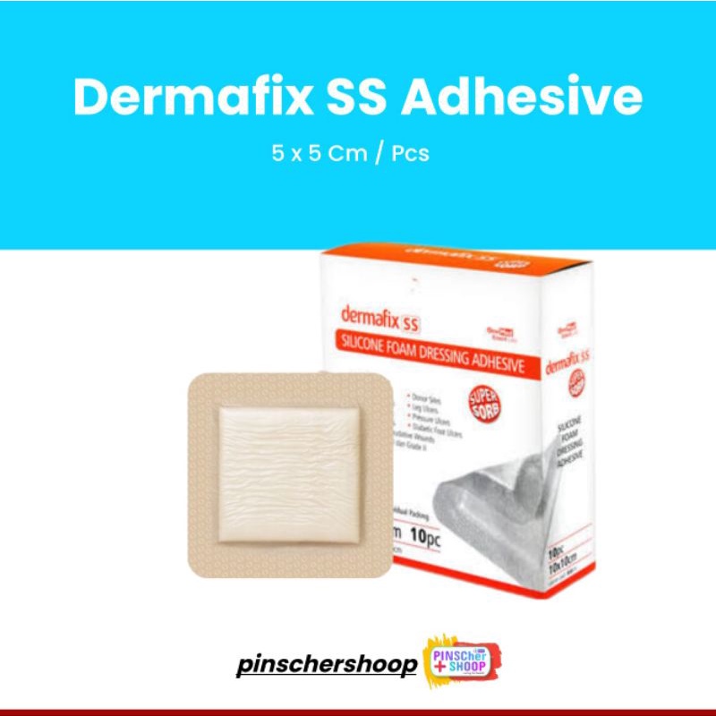 DERMAFIX SS SILICONE FOAM DRESING ADHESIVE SUPER SORB SATUAN