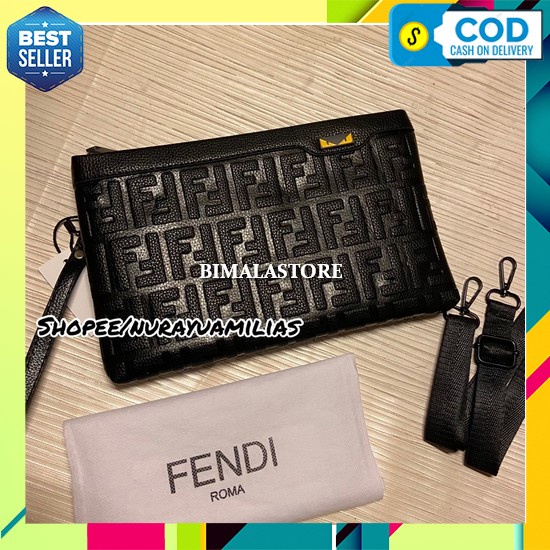 Harga clutch online fendi