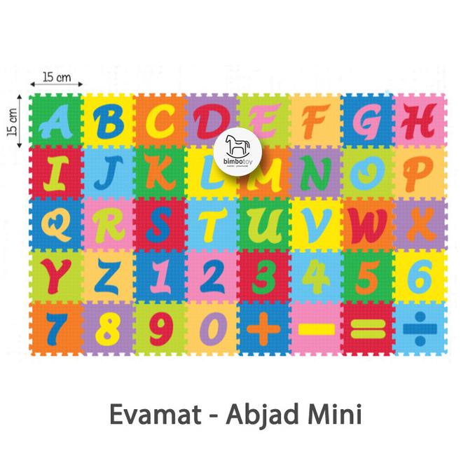 Bimbozone Playmat Matras Alas Lantai Karpet Puzzle Evamat - Abjad Mini